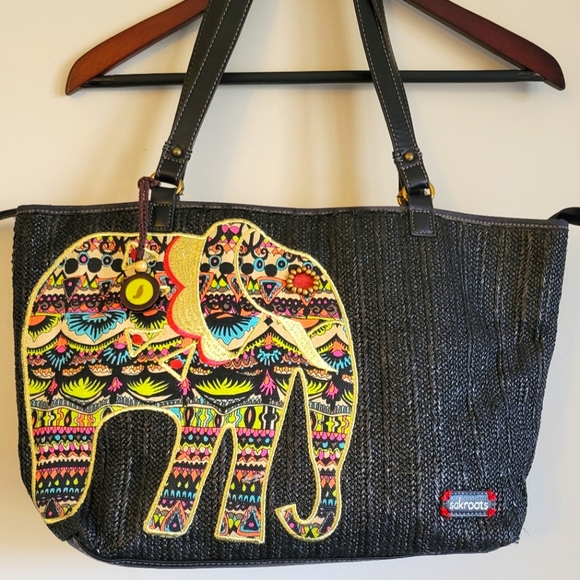 Sakroots Handbags - SAKROOTS Boho Elephant Woven Tote Purse